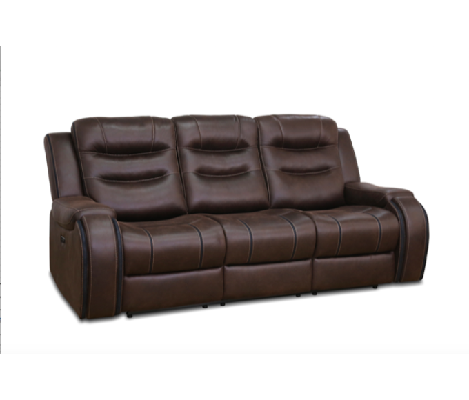 Scotty Power Reclining Sofa Rustic Brown